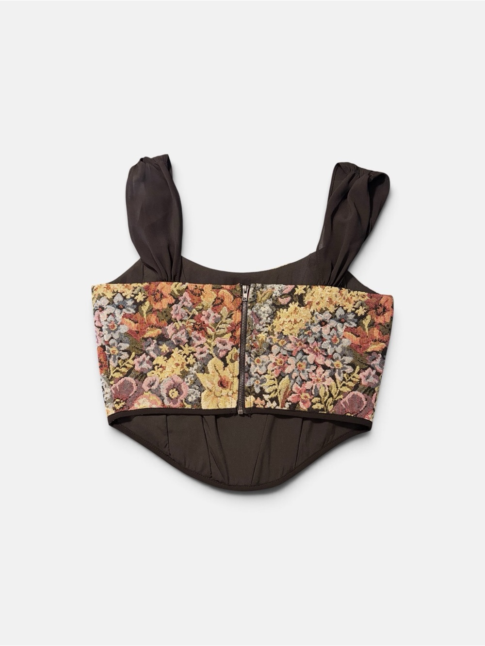 NWT Altard State Floral Tapestry Corset Top Womens Small - Picture 3 of 7